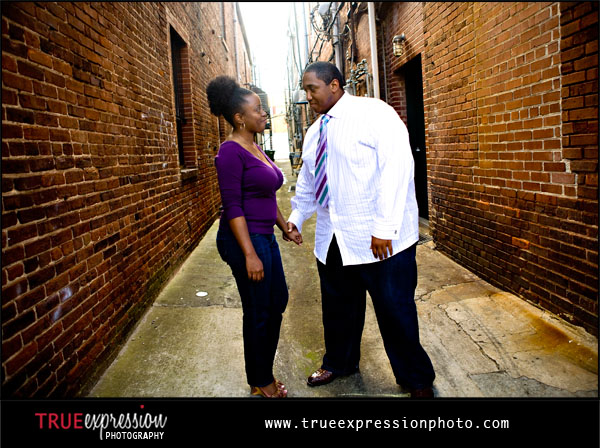 engagement session photo of an Atlanta couple