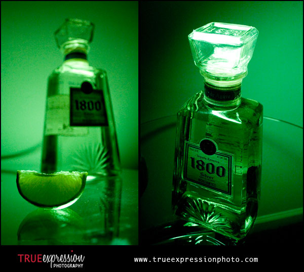 product photography of 1800 Tequila